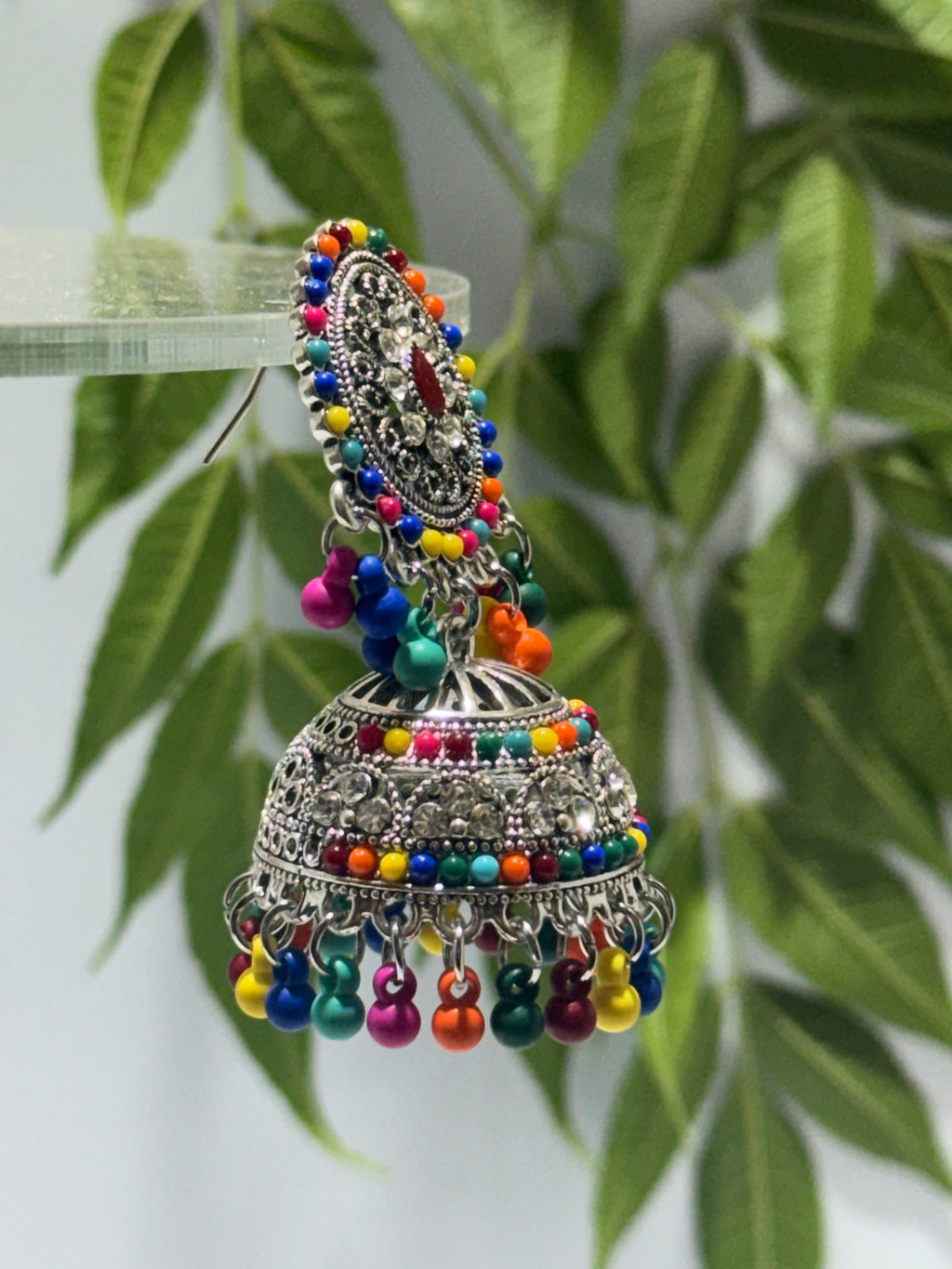 Color Pop Tribal Jhumkas