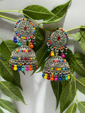 Color Pop Tribal Jhumkas