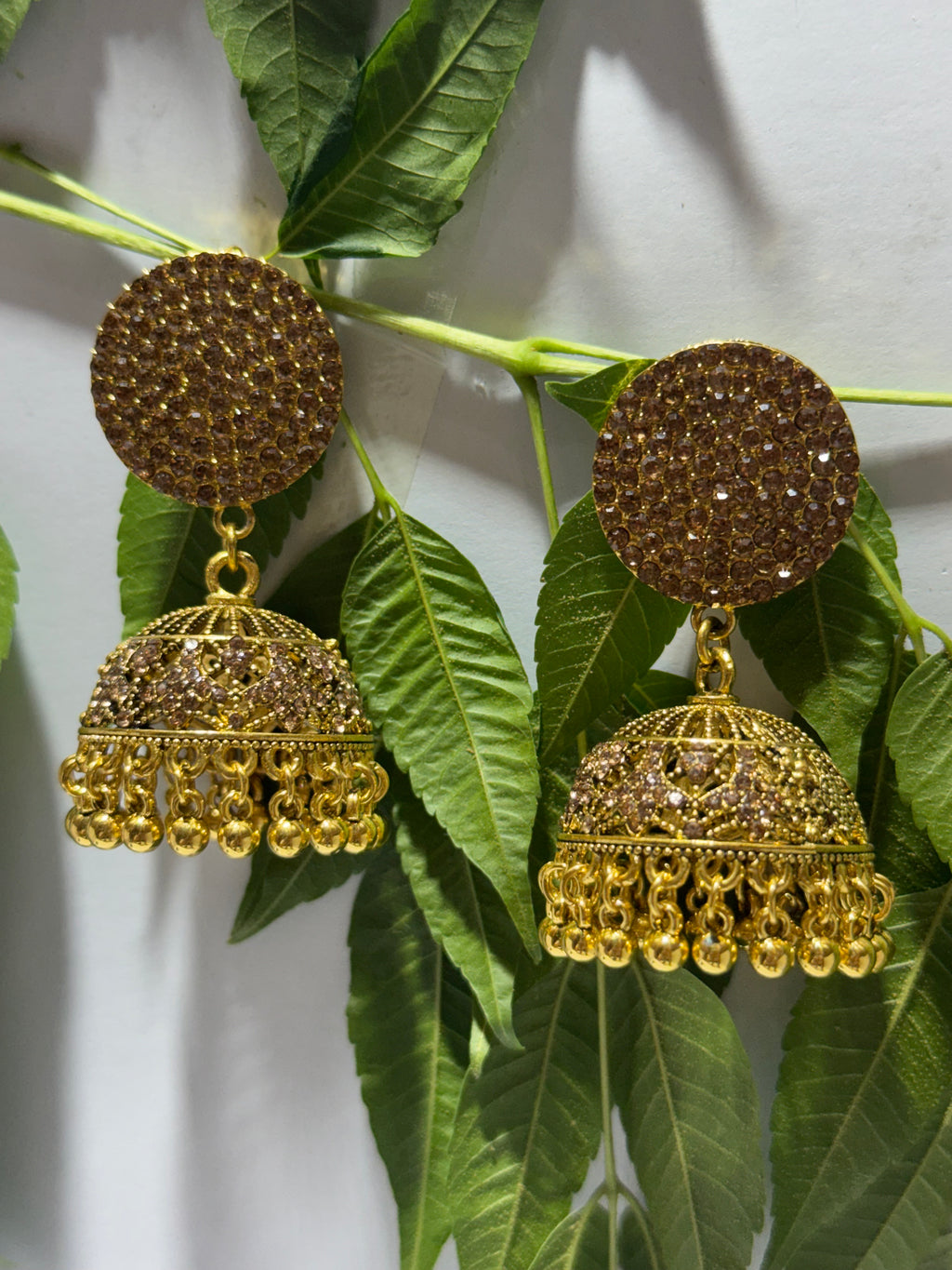 Bronze Radiance Jhumkas