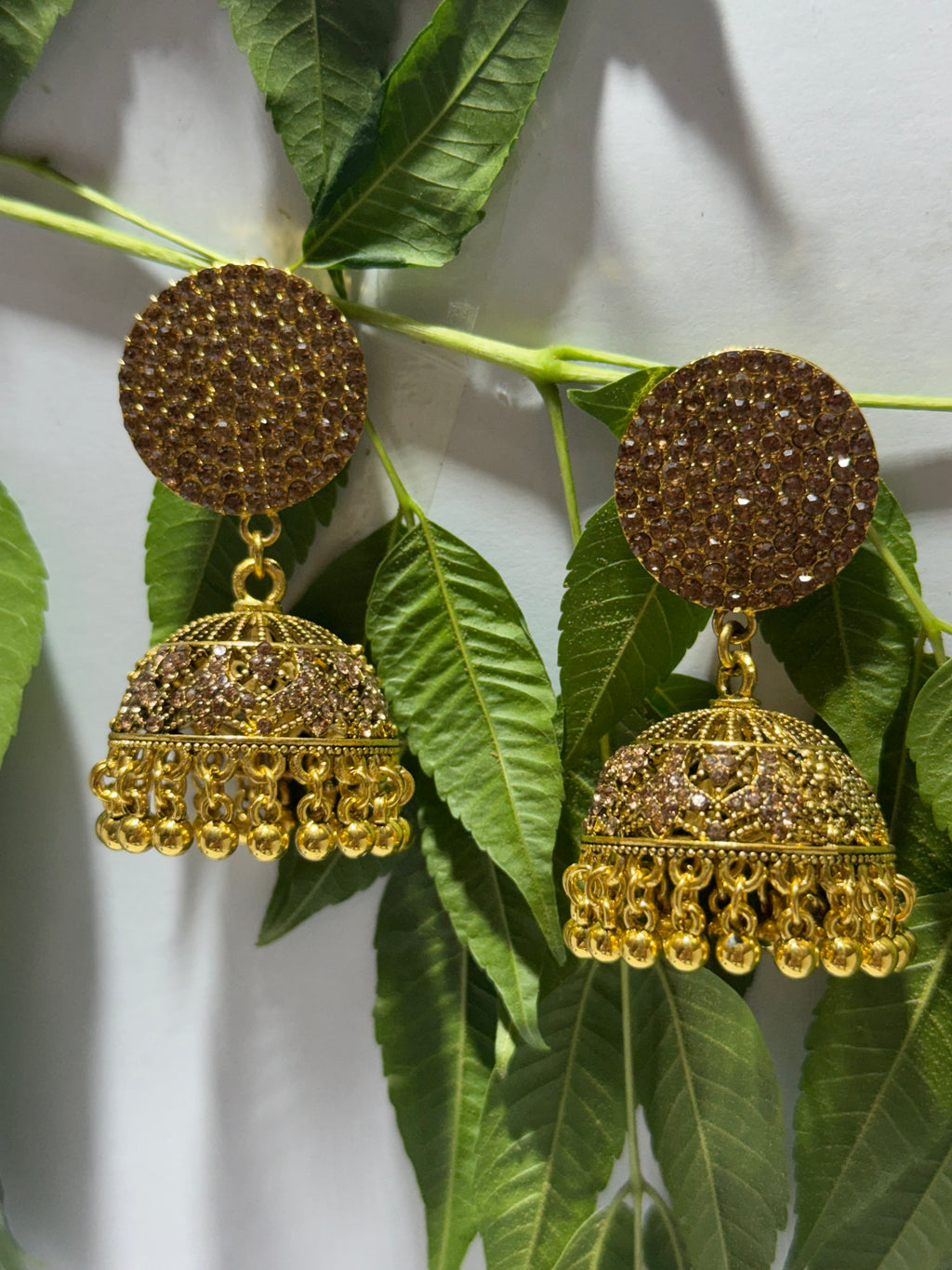 Bronze Radiance Jhumkas