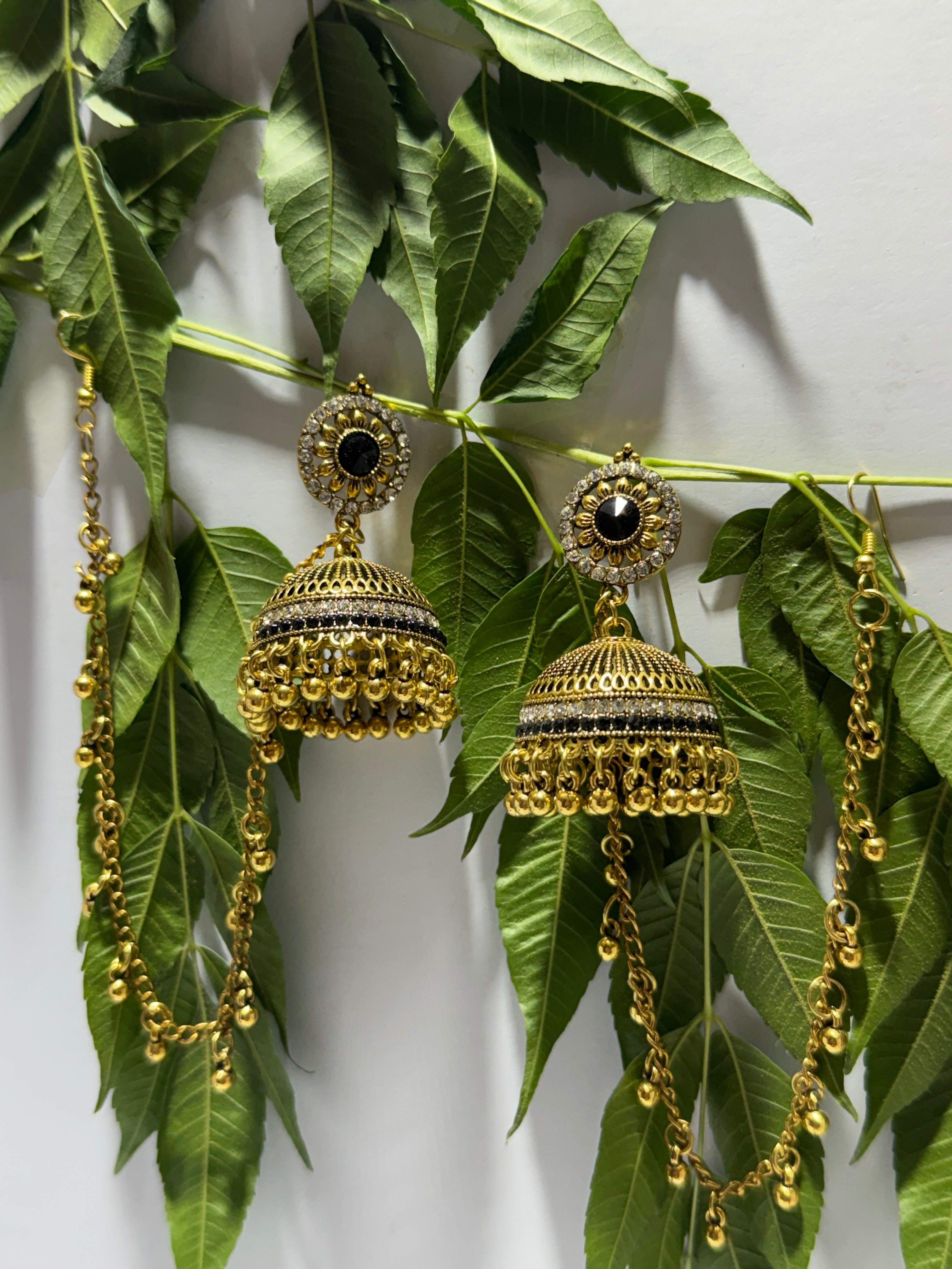 Midnight Sahara Jhumkas
