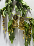 Golden Ghungroo Sahara Jhumkas